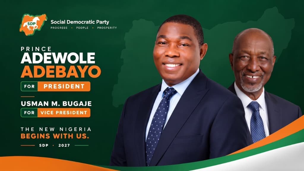 Prince Adewole Adebayo for President & Dr. Usman Bugaje for Vice President